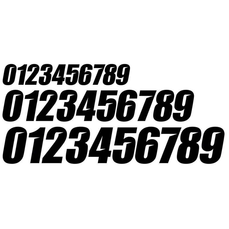 45-29-9-1 45-29-9 D_COR_VISUAL SLASH NUMBER PACK 6'' NUMBER 9 BLACK ''9'' SLASH SERIES NUMBER DECAL