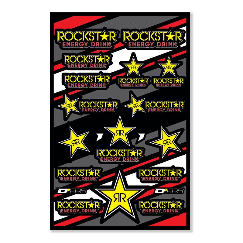 40-90-601-1 40-90-601 D_COR_VISUAL DECAL SHEET 4MIL D'COR ROCKSTAR ROCKSTAR DECAL SHEET 
