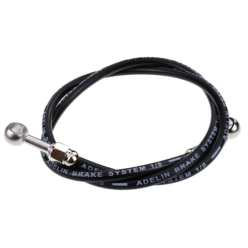 2152221 ADELIN BRAKE LINE SS BLACK 220CM BLACK BRAKE LINE SS BLACK 220CM BLACK Brake System Parts 