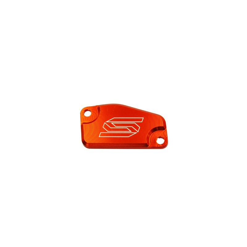 5803-1 5803 SCAR FRONT CLUTCH RESERVOIR COVER KTM ORANGE 65/85 FRONT CLUTCH RESERVOIR COVER 65SX 14-17 85SX 13-17 FREERIDE - ORANGE 