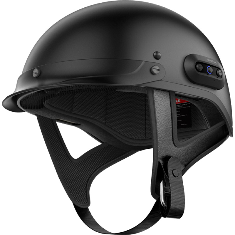 CAVALRY2-MBXXL1-1 CAVALRY2-MBXXL1 SENA SENA CAVALRY 2, MESH HALF HELMET, MATTE BLACK 2XL CAVALRY 2 MESH HELMET - MATTE BLACK (2XL)