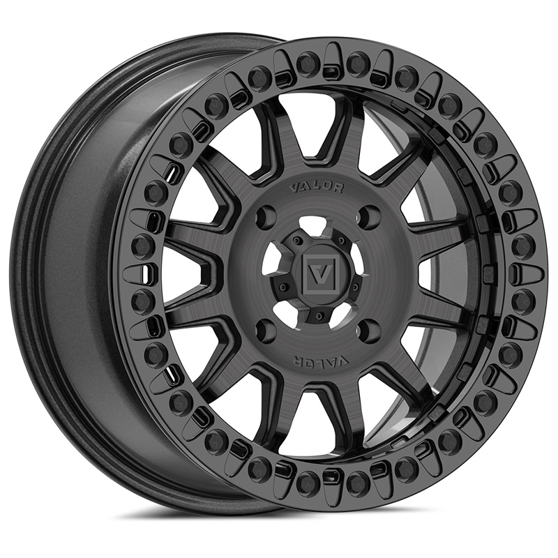 V09-1570P4056SB VALOR V09 BEADLOCK WHEEL 15X7 6+1 (+40MM) 4X156 V09 BEADLOCK WHEEL 15X7 6+1 (+40MM) 4X156 Wheels And Rims 