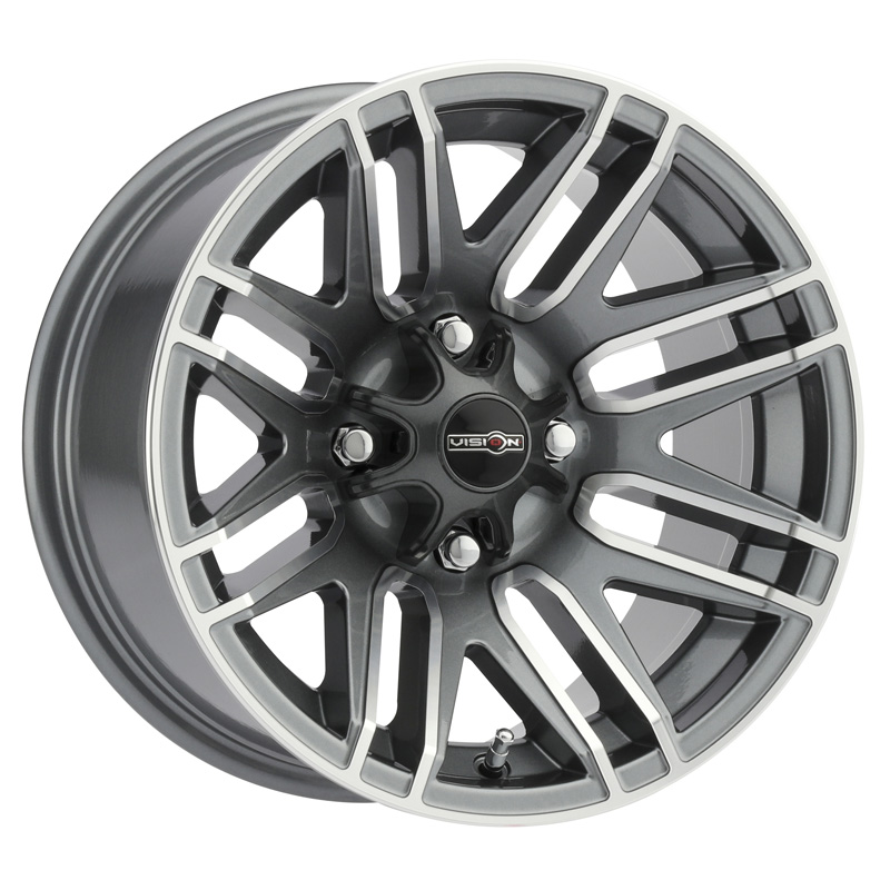112-147156GMMF4 VISION WHEELS UTV WHEEL ASSAULT GUNMETAL 14X7 (4+3) 4/156 UTV WHEEL ASSAULT GUNMETAL 14X7 (4+3) 4/156 Wheels And Rims 