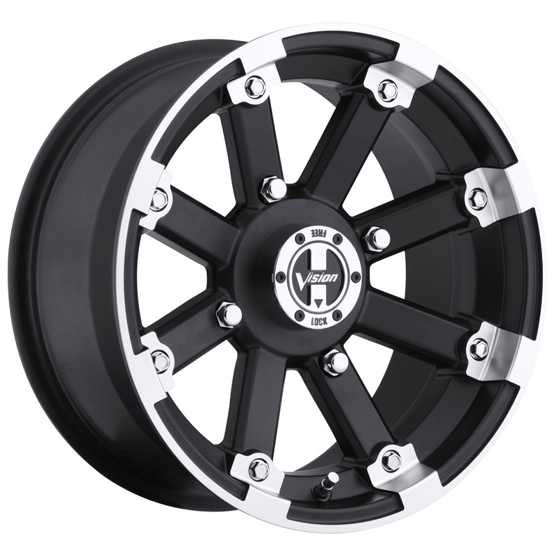 393-147156MBML4 VISION WHEELS UTV WHEEL LOCK OUT MATTE BLACK  14X7 (4+3) 4/156 UTV WHEEL LOCK OUT MATTE BLACK  14X7 (4+3) 4/156 Wheels And Rims 
