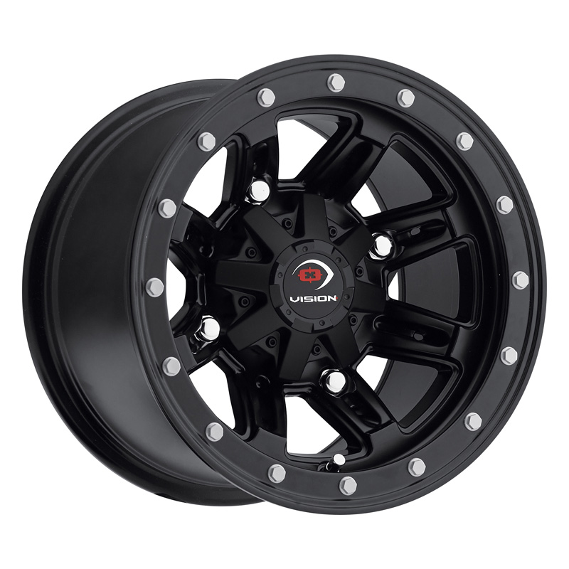 550-147156MB4 VISION WHEELS UTV WHEEL FIVE-FIFTY MATTE BLACK 14X7 (4+3) 4/156 UTV WHEEL FIVE-FIFTY MATTE BLACK 14X7 (4+3) 4/156 Wheels And Rims 