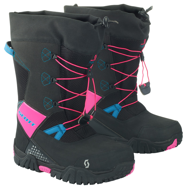 264076-1254142 SCOTT R/T WOMEN'S SNOWMOBILE BOOTS - BLACK/PINK (9/42) R/T WOMEN'S SNOWMOBILE BOOTS - BLACK/PINK (9/42) Boots 