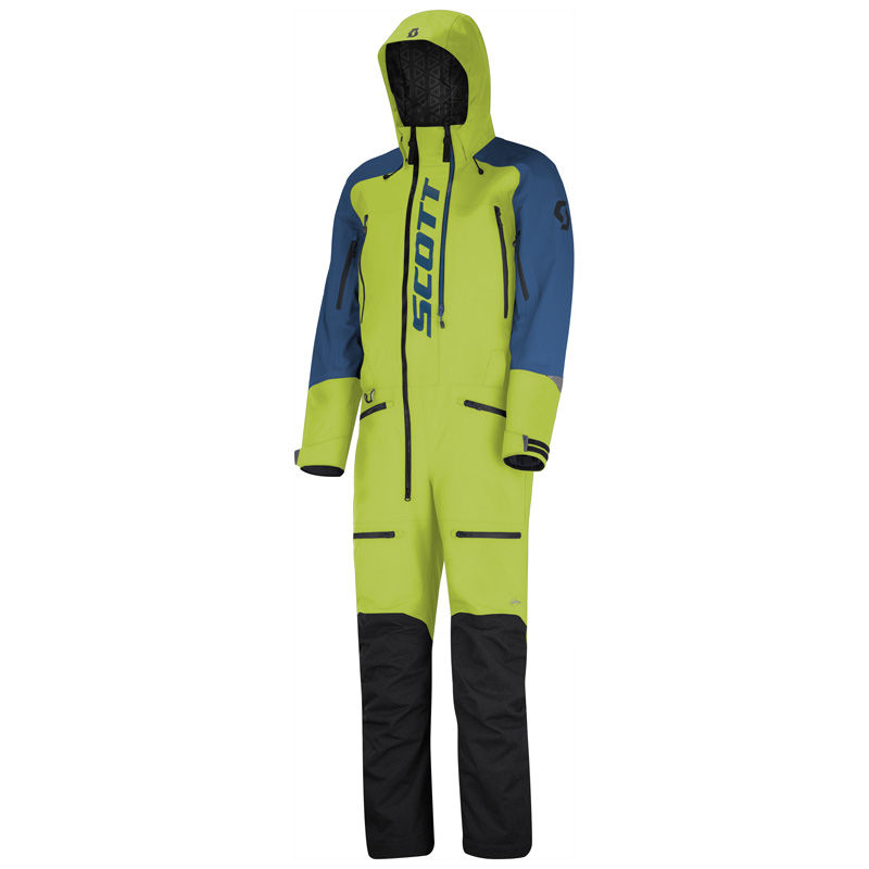 273259-6372011 SCOTT DS SHELL DRYO MONOSUIT - NEON YELLOW/BLUE (3XL) DS SHELL DRYO MONOSUIT - NEON YELLOW/BLUE (3XL) Snowmobile Monosuits 