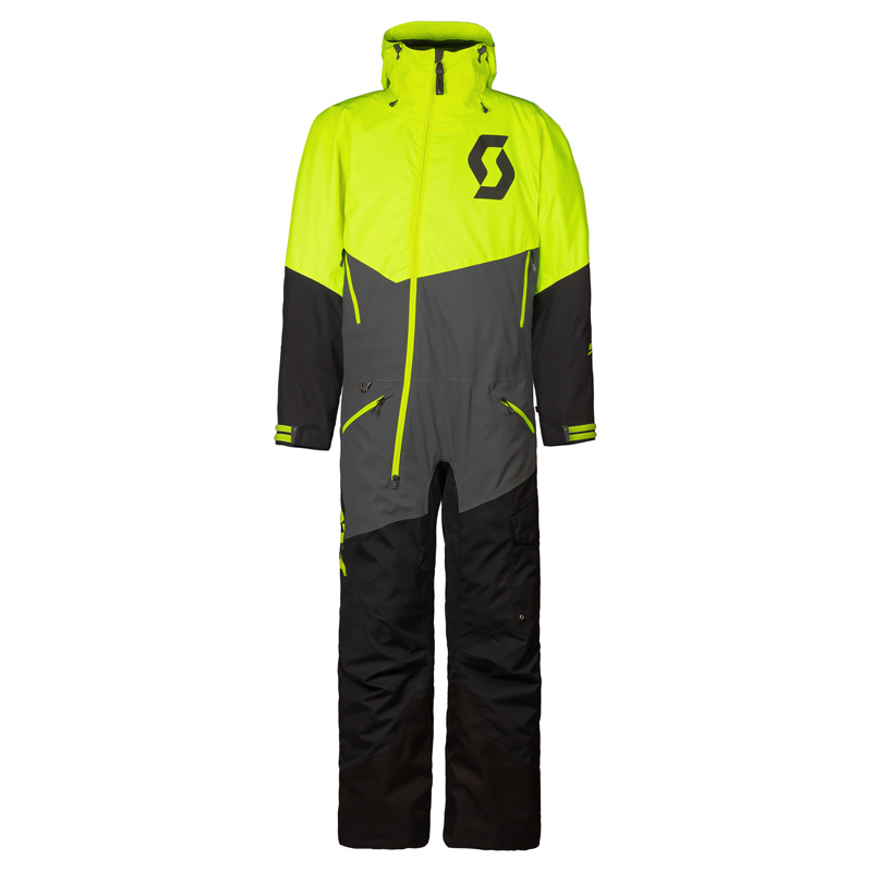 278411-7423010 SCOTT BACK-X DRYO MONOSUIT - GREY/NEON YELLOW (2XL) BACK-X DRYO MONOSUIT - GREY/NEON YELLOW (2XL) Snowmobile Monosuits 