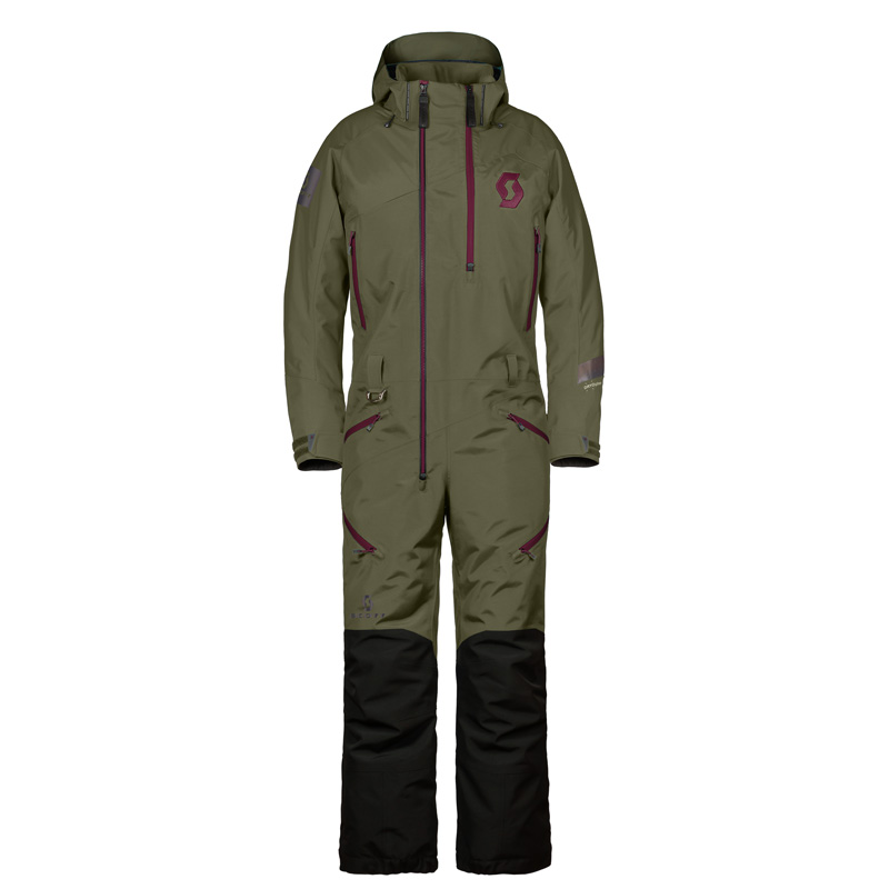 292393-7658012 SCOTT DS-I DRYO WOMEN'S MONOSUIT - FIR GREEN/WILD RED (XL) DS-I DRYO WOMEN'S MONOSUIT - FIR GREEN/WILD RED (XL) Snowmobile Monosuits 