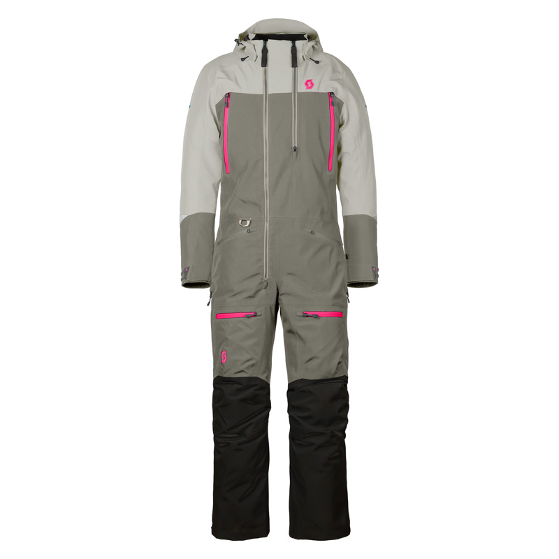 278419-7652009 SCOTT ROOP DRYO WOMEN'S MONOSUIT - DUST GREY/DUST WHITE (XL) ROOP DRYO WOMEN'S MONOSUIT - DUST GREY/DUST WHITE (XL) Snowmobile Monosuits 