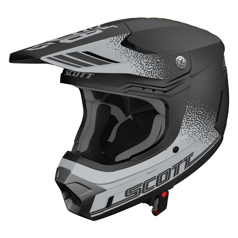 268020-1019010 SCOTT 350 EVO PLUS RETRO HELMET - GREY/BLACK (2XL) 350 EVO PLUS RETRO HELMET - GREY/BLACK (2XL) Motocross Helmet 