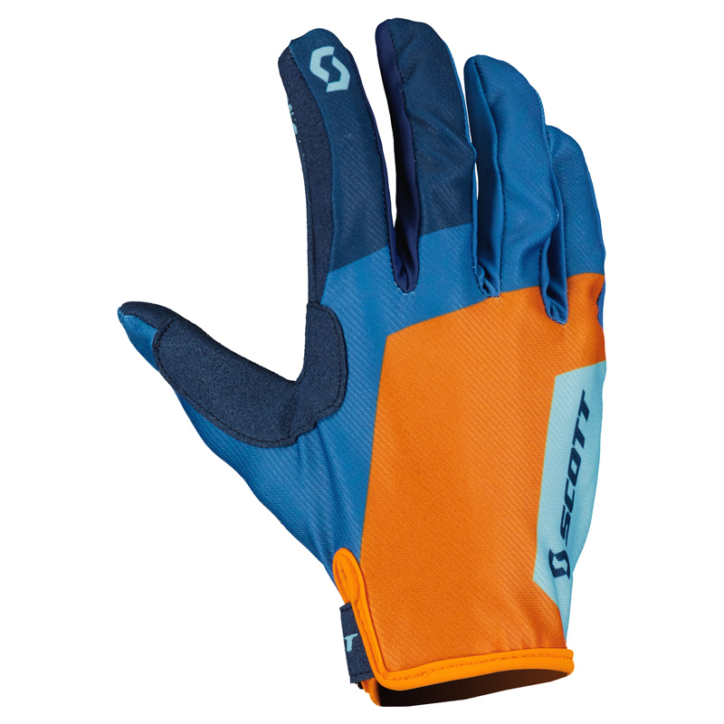 285615-1454008 SCOTT 350 RACE EVO GLOVES - BLUE/ORANGE (L) 350 RACE EVO GLOVES - BLUE/ORANGE (L) Jerseys 