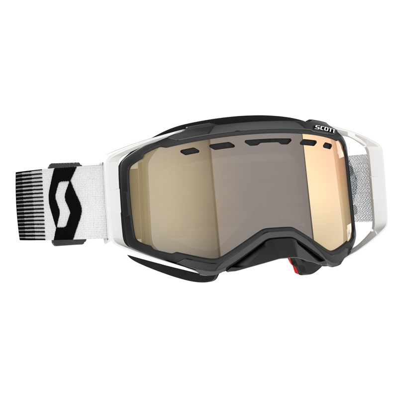 278603-7702245 SCOTT PROSPECT SNOWMOBILE GOGGLES (PREMIUM BLACK/WHITE - LIGHT SENSITIVE BRONZE CHROME) PROSPECT SNOWMOBILE GOGGLES (PREMIUM BLACK/WHITE - LIGHT SENSITIVE BRONZE CHROME) Snowmobile Goggles 
