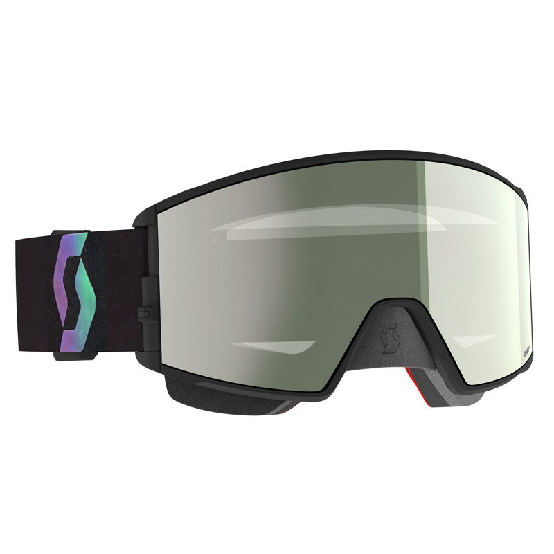 421689-7640361 SCOTT REACT SNOWMOBILE GOGGLES (BLACK/AURORA GREEN - AMP PRO WHITE CHROME) REACT SNOWMOBILE GOGGLES (BLACK/AURORA GREEN - AMP PRO WHITE CHROME) Snowmobile Goggles 