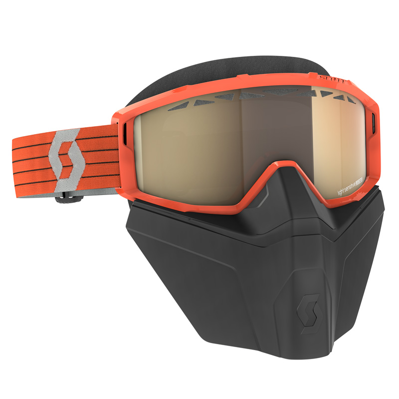 278607-1011245 SCOTT PRIMAL SAFARI GOGGLES - ORANGE/GREY - LS BRONZE CHROME PRIMAL SAFARI GOGGLES - ORANGE/GREY - LS BRONZE CHROME Snowmobile Goggles 
