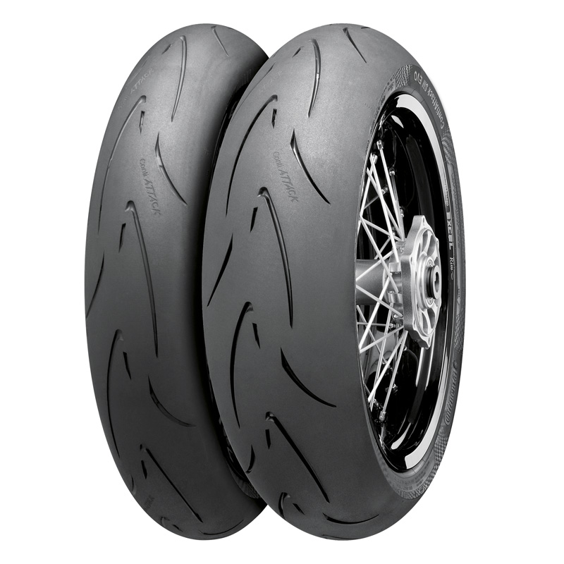 02445750000 CONTINENTAL CONTI ATTACK SM EVO TIRE 140/70R17 (66H) - REAR CONTI ATTACK SM EVO TIRE 140/70R17 (66H) - REAR Tires 