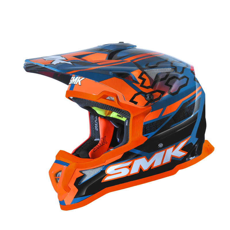 1000107876-1 1000107876 SMK_HELMETS (M) ALLTERRA TRIBOU GLO BLUE/BLK/ORANGE DOT ECE MD ALLTERRA HELMET - TRIBOU BLUE/BLACK/ORANGE (M)