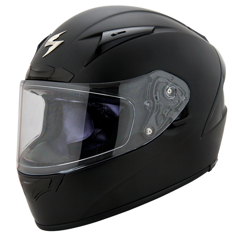 200-0107-1 200-0107 SCORPION EXO-R2000 SOLID M/BLK 2XL SNELL 2015/DOT EXO-R2000 HELMET - SOLID - MATTE BLACK (2XL)