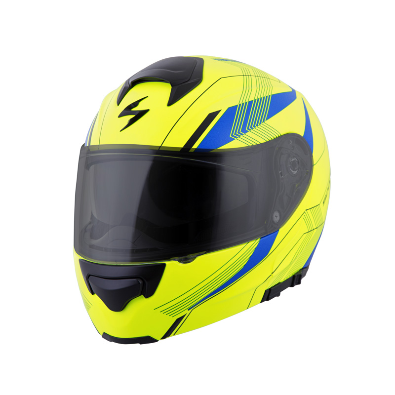 300-1235 SCORPION EXO-GT3000 HELMET - SYNC - NEON YELLOW/BLUE (L) EXO-GT3000 HELMET - SYNC - NEON YELLOW/BLUE (L) Modular Flip-Up Helmet 