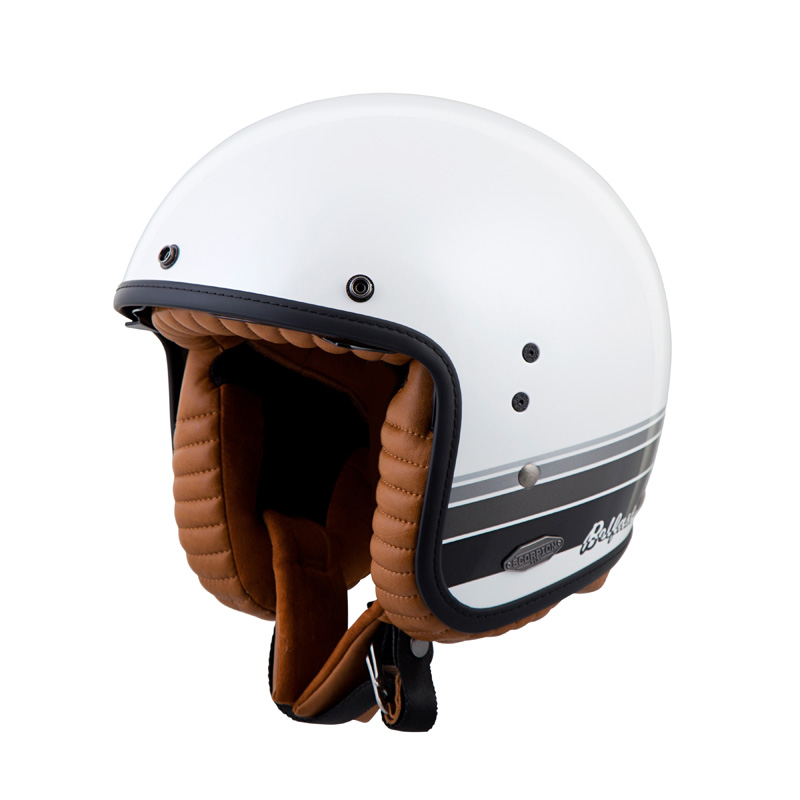 BEL-1038 SCORPION BELFAST HELMET - SOLID - MATTE WHITE (3XL) BELFAST HELMET - SOLID - MATTE WHITE (3XL) Open-Face Helmet 