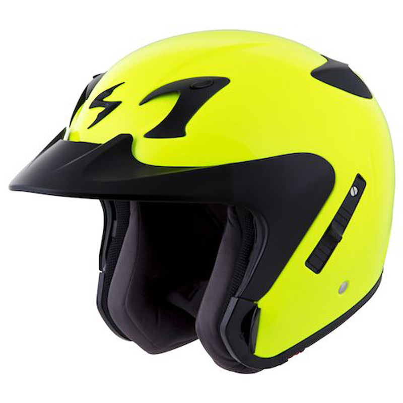22-0507 SCORPION EXO-CT220 HELMET - SOLID - NEON YELLOW (2XL) EXO-CT220 HELMET - SOLID - NEON YELLOW (2XL) Open-Face Helmet 