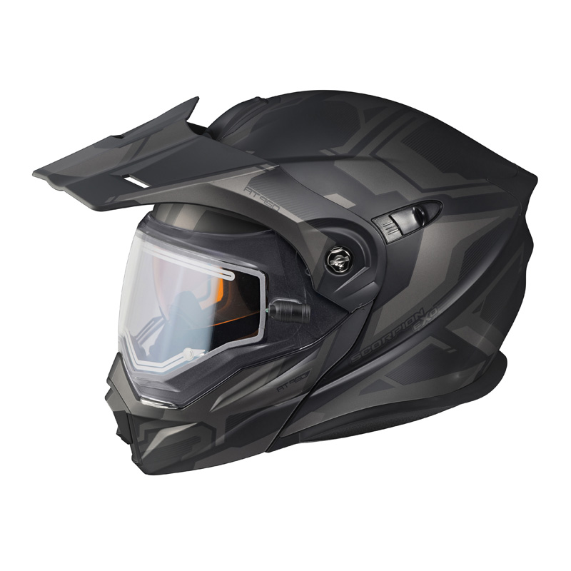 95-1718-SE SCORPION EXO-AT950 -NOW HELMET - ELLWOOD (ELECTRIC -SHIELD) - PHANTOM (3XL) EXO-AT950 -NOW HELMET - ELLWOOD (ELECTRIC -SHIELD) - PHANTOM (3XL) Modular Flip-Up Helmet 