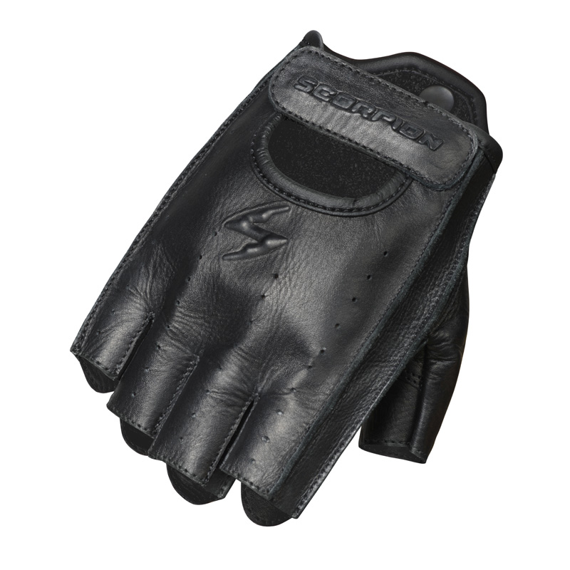 G15-038 SCORPION HALF-CUT GLOVES - BLACK (3XL) HALF-CUT GLOVES - BLACK (3XL) Gloves 
