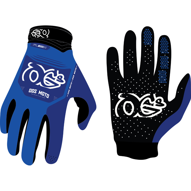 BLU-FG-2J-YXS OGS FLEX MX JUNIOR GLOVES BLUE (XS) FLEX MX JUNIOR GLOVES BLUE (XS) Jerseys 