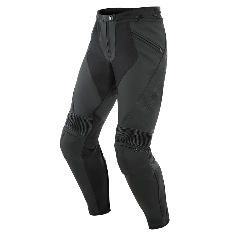 1553711-076-58 DAINESE PONY 3 LEATHER PANTS - MATTE BLACK (58) PONY 3 LEATHER PANTS - MATTE BLACK (58) Pants 