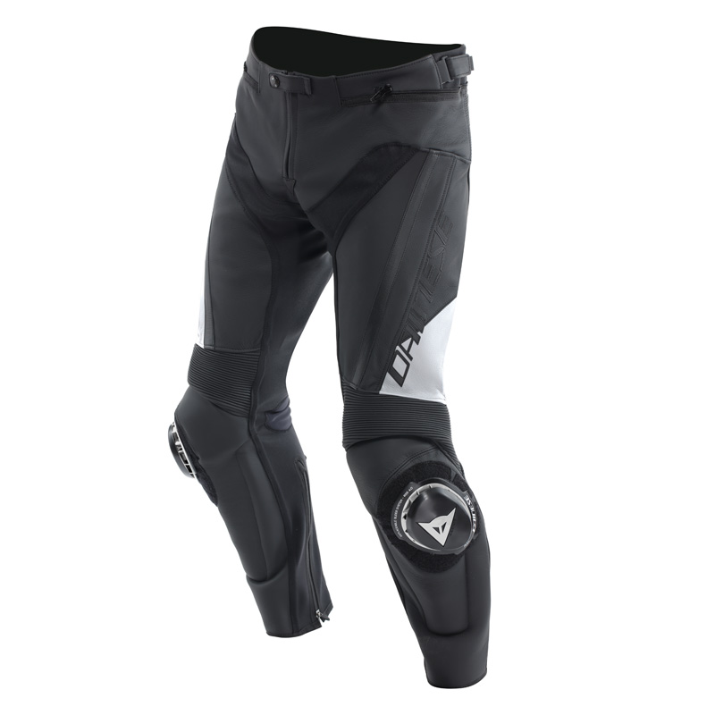 15500003-622-64 DAINESE DELTA 4 LEATHER PANTS - BLACK/WHITE (64) DELTA 4 LEATHER PANTS - BLACK/WHITE (64) Pants 
