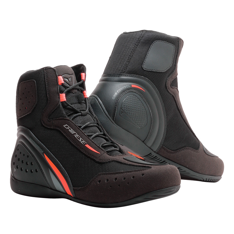 1775205-Z09-46 DAINESE MOTORSHOE D1 DWP BOOTS - BLACK/FLUO-RED/ANTHRACITE (46) MOTORSHOE D1 DWP BOOTS - BLACK/FLUO-RED/ANTHRACITE (46) Boots 