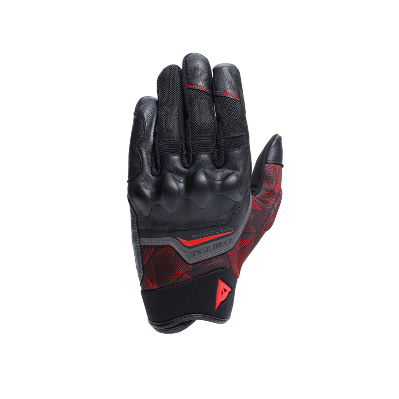 18100026-B78-XXXL DAINESE ERMEX GLOVES BLACK/RED LAVA XXXL ERMEX GLOVES BLACK/RED LAVA XXXL Gloves 