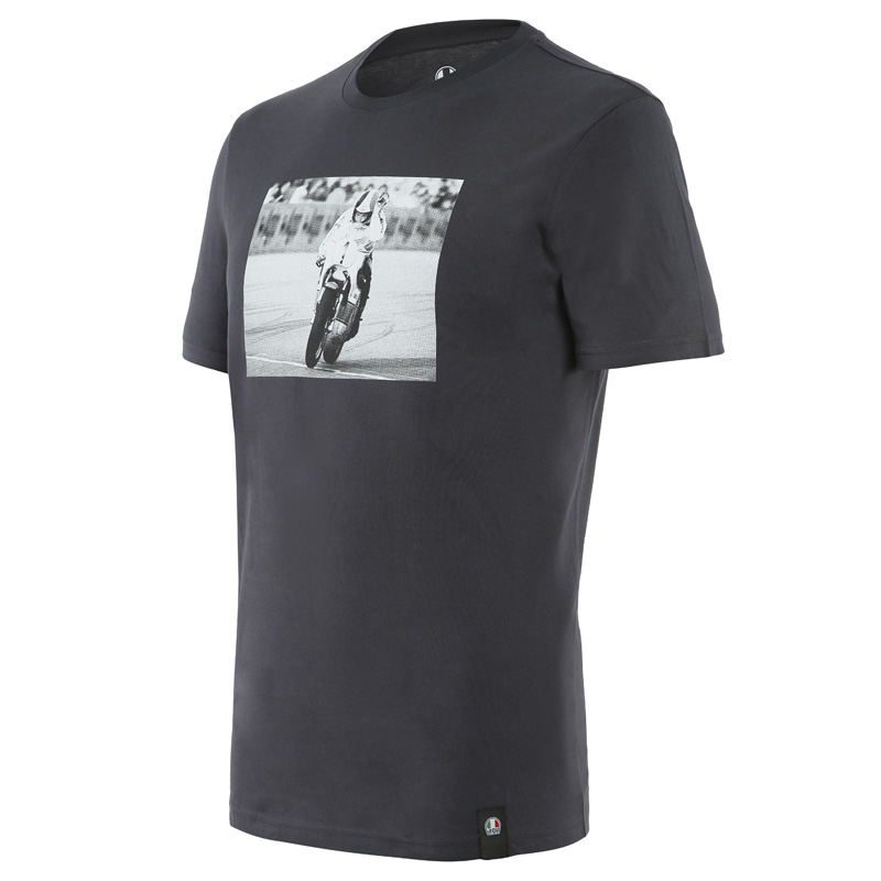 1896852-120-L DAINESE AGOSTINI T-SHIRT - EBONY (L) AGOSTINI T-SHIRT - EBONY (L) Casual Clothes 
