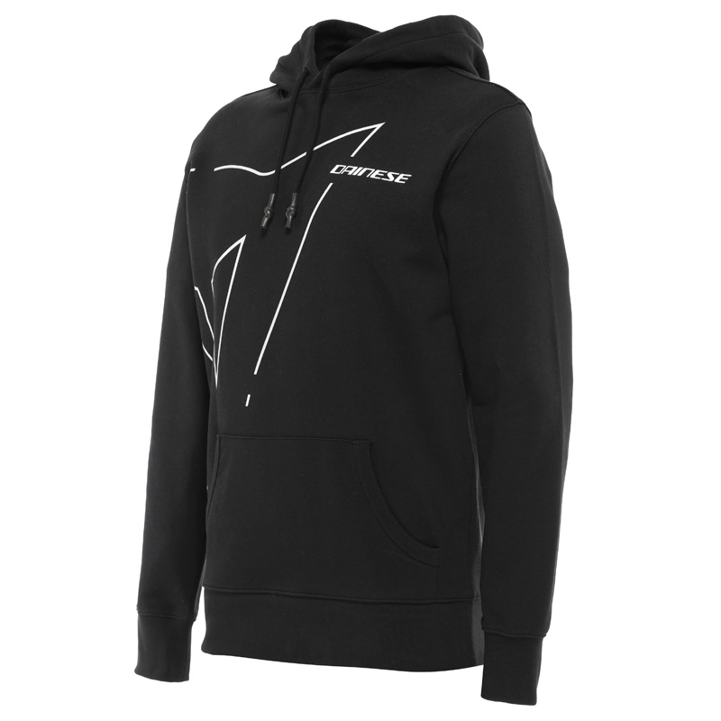 1896858-U87-L DAINESE OUTLINE HOODIE - BLACK/GLACIER GRAY (L) OUTLINE HOODIE - BLACK/GLACIER GRAY (L) Casual Clothes 
