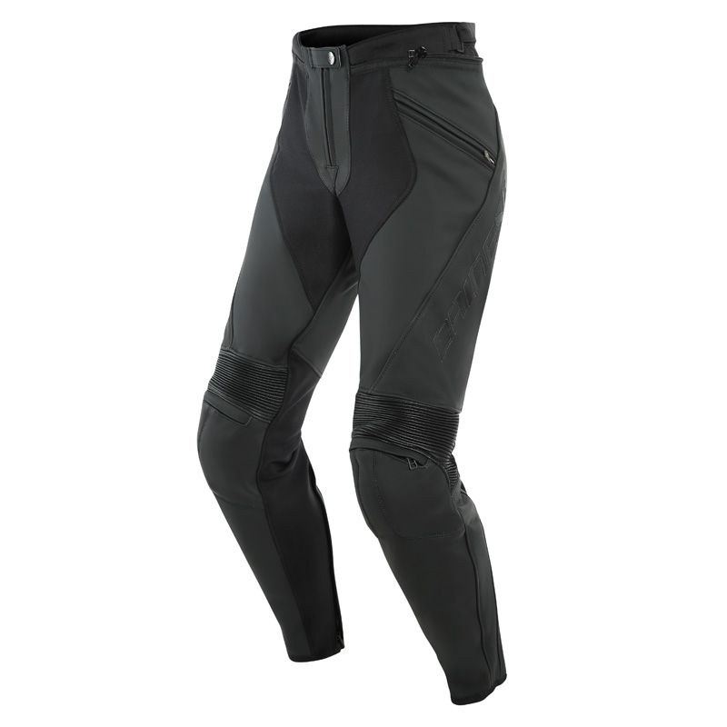 2553711-076-54 DAINESE PONY 3 LADY LEATHER PANTS - MATTE BLACK (54) PONY 3 LADY LEATHER PANTS - MATTE BLACK (54) Pants 