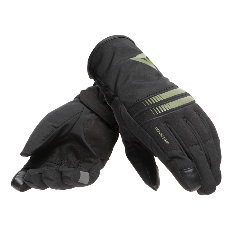2815954-O57-S DAINESE PLAZA 3 LADY D-DRY GLOVES - BLACK/BRONZE GREEN (S) PLAZA 3 LADY D-DRY GLOVES - BLACK/BRONZE GREEN (S) Gloves 