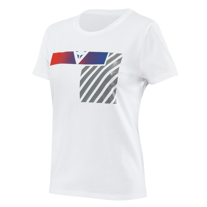 2896861-39G-S DAINESE ILLUSION LADY T-SHIRT - WHITE/GREY/RED (S) ILLUSION LADY T-SHIRT - WHITE/GREY/RED (S) Casual Clothes 