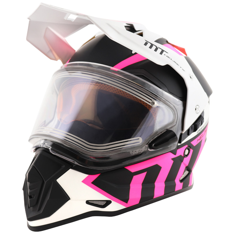 IT-024-553 MT HELMETS MODE DS HELMET - ELECTRIC SHIELD - TEAM - BLACK/PINK (XS) MODE DS HELMET - ELECTRIC SHIELD - TEAM - BLACK/PINK (XS) Full-Face Helmet 