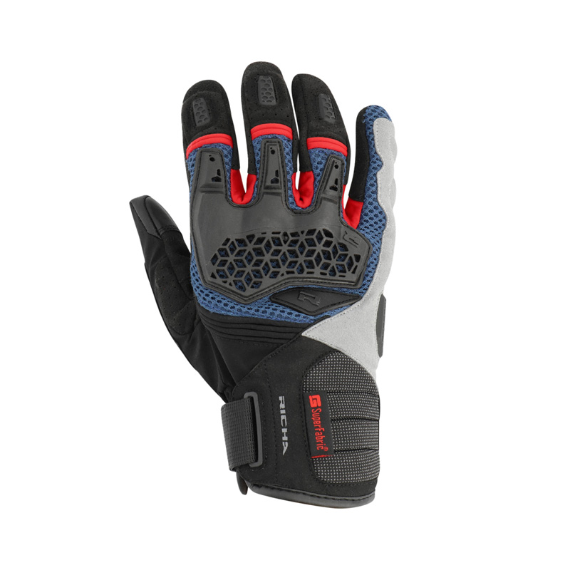1105100012-500RXL00 RICHA BOGOTA GLOVES BLACK/BLUE/RED XL BOGOTA GLOVES BLACK/BLUE/RED XL Gloves 