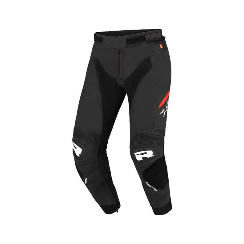 1103100011-300R6200 RICHA STRADALE LEATHER TROUSERS BLACK/RED 62 STRADALE LEATHER TROUSERS BLACK/RED 62 Pants 