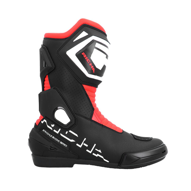 1704100001-300F4700 RICHA SPEEDMASTER BOOTS BLACK/RED 47 SPEEDMASTER BOOTS BLACK/RED 47 Boots 